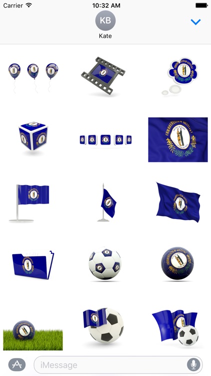 Kentucky Flag Stickers