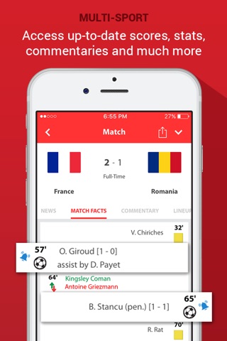 SportOn - Live Scores + Chat screenshot 3