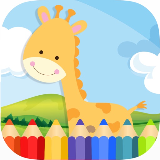 Zoo Animal Coloring Book for Kids Girls & Boys iOS App