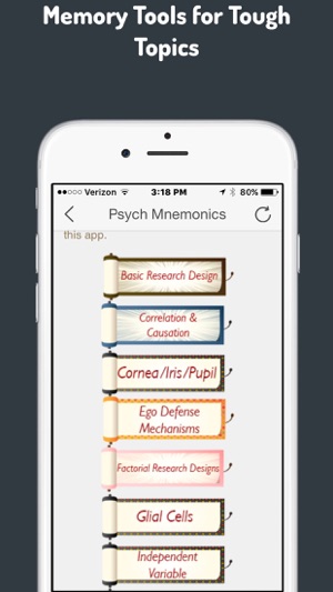 Psych Mnemonics - Memory Tools for Your Psych Test(圖2)-速報App