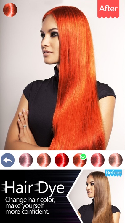 Hair Dye-Wig Color Changer,Splash Filters Effects screenshot-0