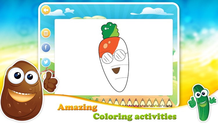 Veggies & Fruits: kids educational games - English screenshot-3