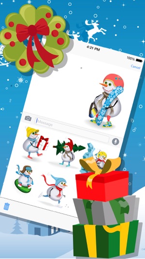 Christmas Snowman Stickers Pro(圖3)-速報App