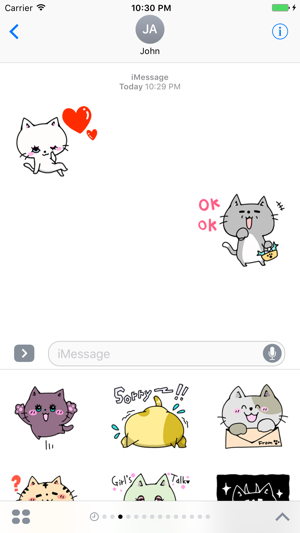 Funny Cat Stickers Pack for iMessage(圖2)-速報App