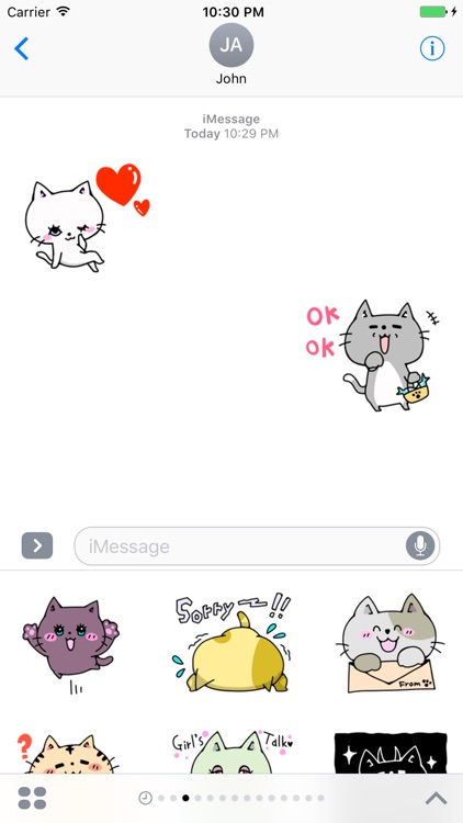 Funny Cat Stickers Pack for iMessage