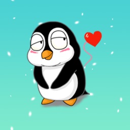 Black Penguin Sticker