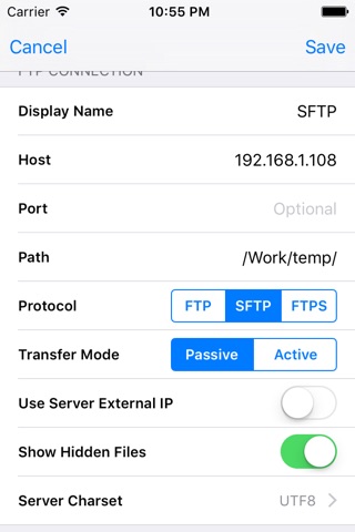 FTPManager - FTP, SFTP client screenshot 2