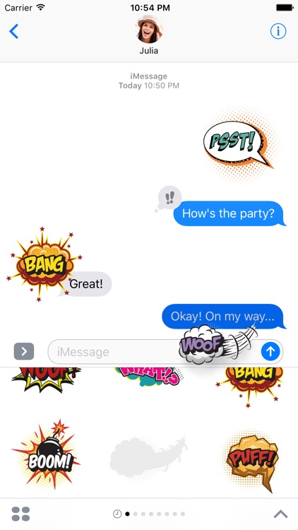 Poof! Comics Stickers for iMessage
