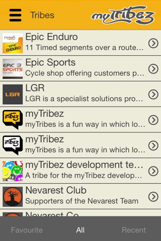 myTribez screenshot 2