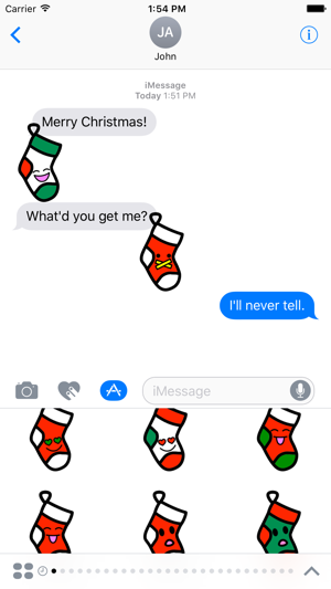 Stocklings: Christmas Stocking Kawaii Emoji(圖4)-速報App