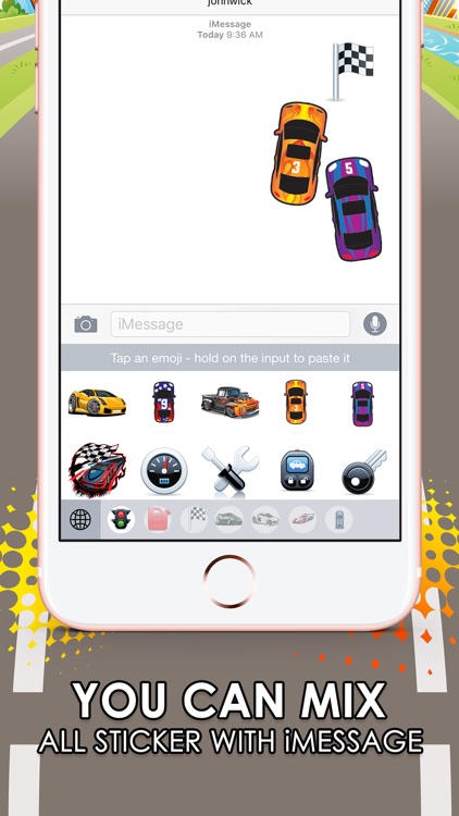 Super Car Emoji Stickers Keyboard Themes ChatStick
