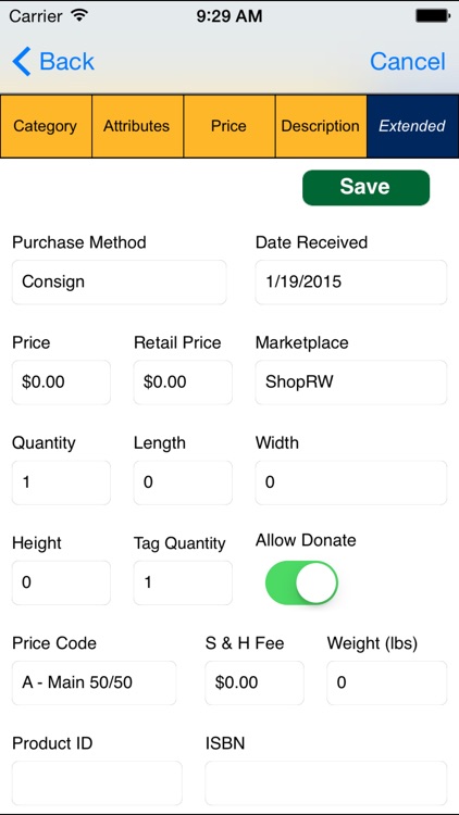 Liberty4 Consignment Item Entry screenshot-4