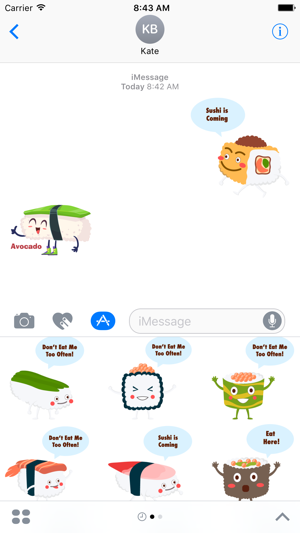 Sushi Stickers for iMessage #1