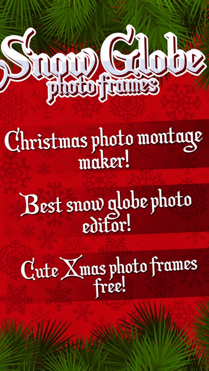 Snow Globe Photo Frames & Camera Stickers Editor