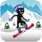 Stick-man Ski-ing fun Down-hill Sport Course Race