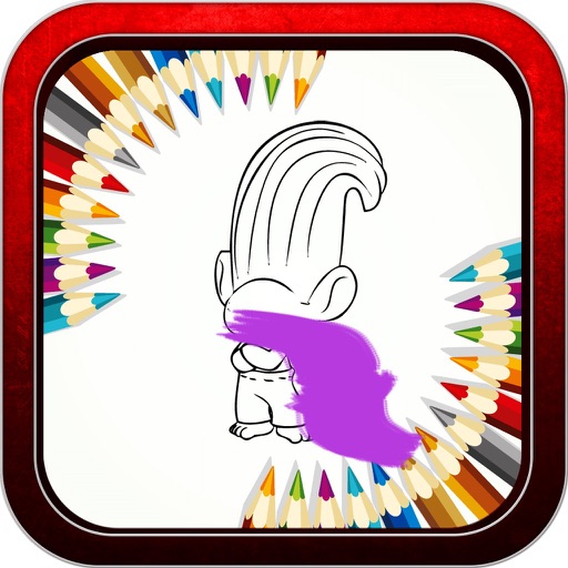 Color Book Game "for Trolls vs Vikings" Version Icon