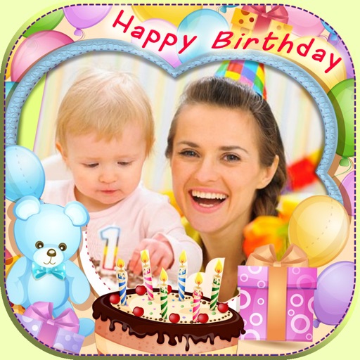 Happy Birthday Photo Frame.s Greeting e.Card Maker icon