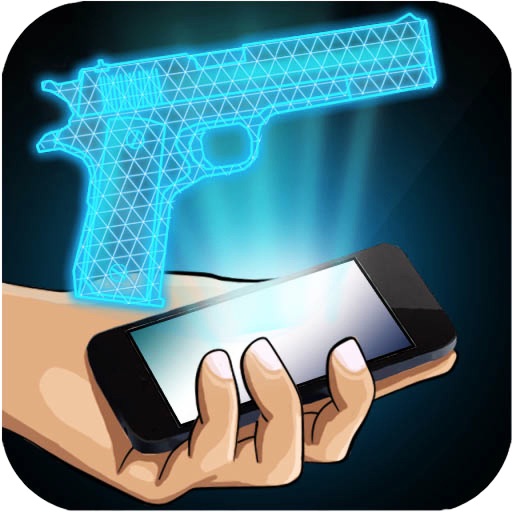 Hologram Gun 3D Simulator iOS App