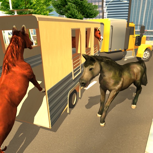 Transporter Truck Horse Stunts iOS App