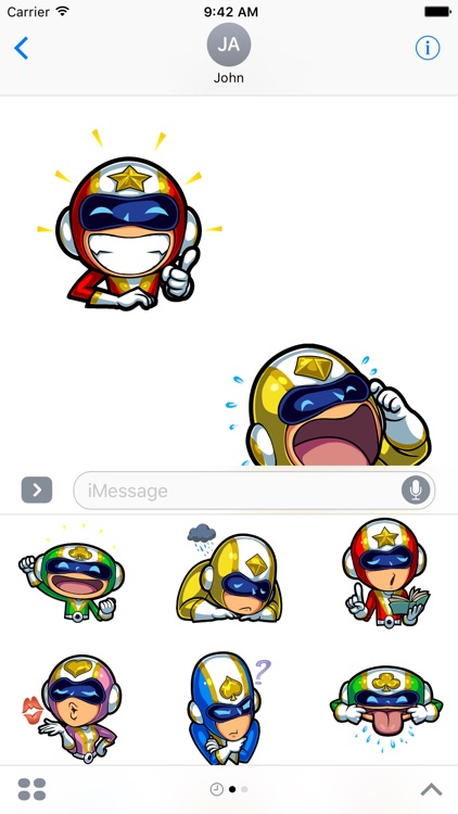 Run Run Super V Stickers