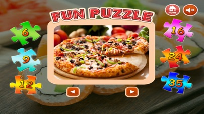 Food Jigsaw - Learning fun puzzle game screenshot 3