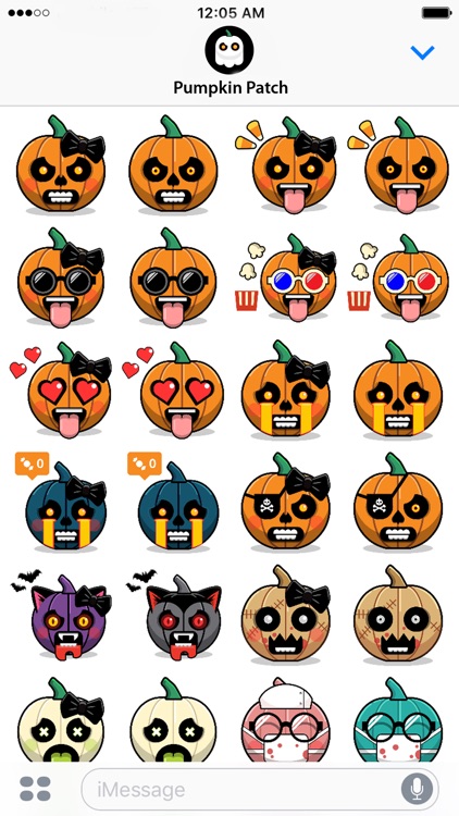 Pumpkin Patch Stickers - Halloween Emoji Meme