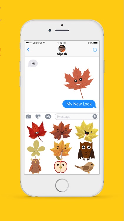 Autumnoji - Autumn Leaf Emoji & Pumpkin Sticker.s
