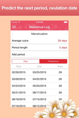 Menstrual Calendar - Cycle Period Tracker screenshot 3
