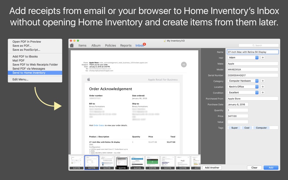 Home Inventory 3 8 0 – Easily Inventory Your Possessions