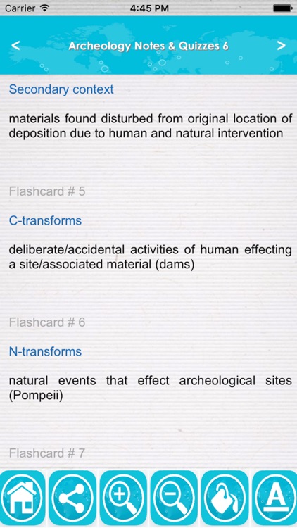 Archeology Test Bank App- Terms,Concepts & Quizzes