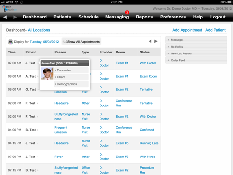 OneTouch EMR screenshot 4