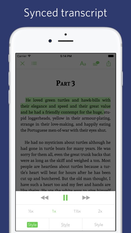 The Old Man and the Sea - notes, sync transcript