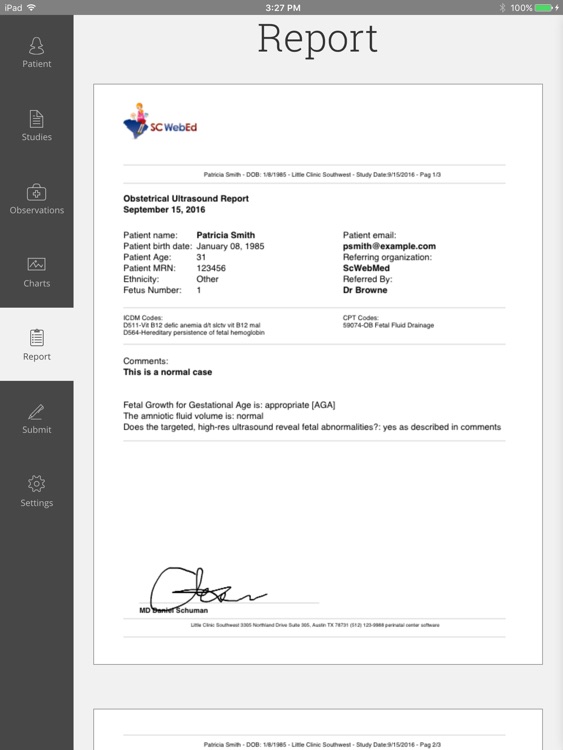 Perinatal Center Software screenshot-4
