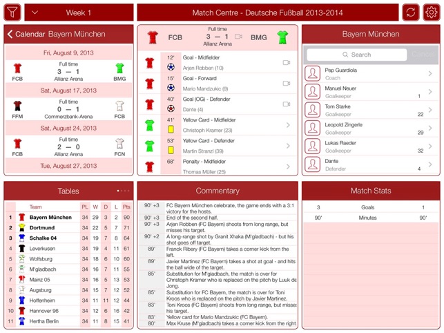 Deutsche Fußball 2013-2014 - Match Centre(圖3)-速報App