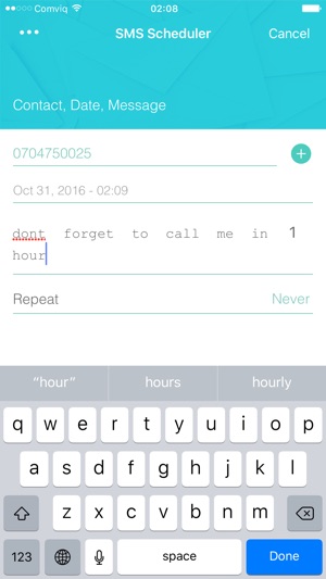 SMS scheduler - send sms on any given day & time(圖4)-速報App