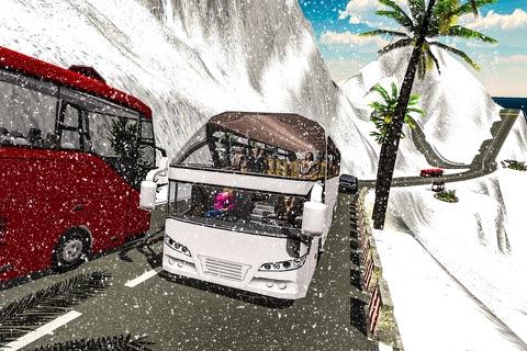 Extreme Tourist Snow Coach Bus Driver Simulator 3D screenshot 2