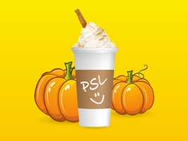 iMessage stickers Pumpkin Spice Latte style