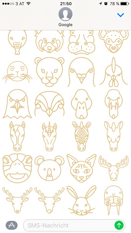 KitschArmy – GOLD animal emojis by Tae S Yang