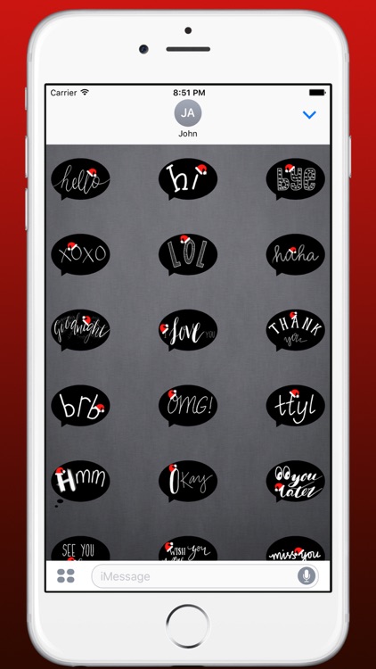 Imprint Holiday Stickers - Modern Christmas screenshot-3