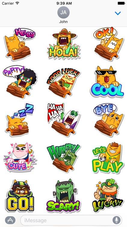 Splashy Cats Stickers