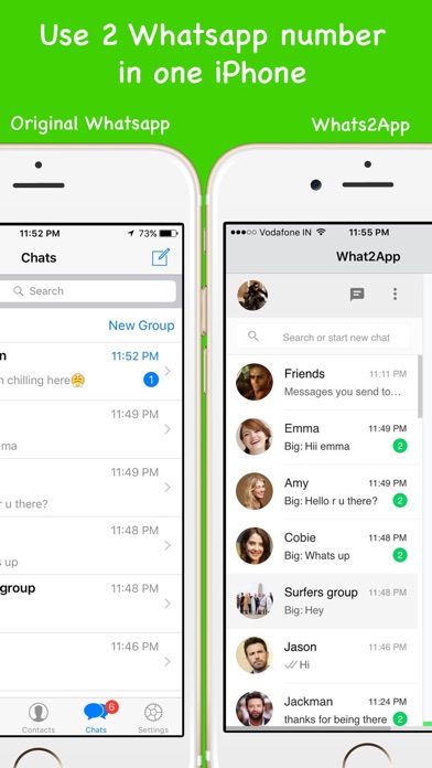 Whats2App messenger for WhatsApp Screenshot 1
