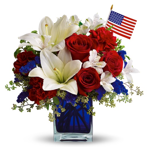 Patriotic Veterans Day Flowers Bouquet icon
