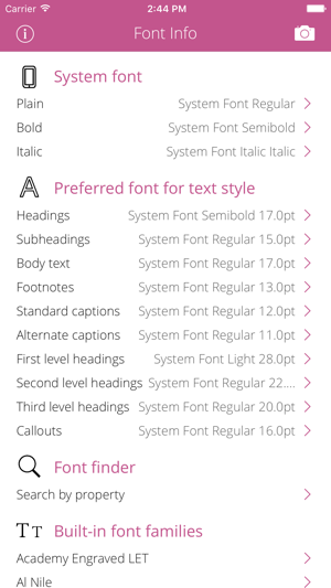 Font Info(圖1)-速報App