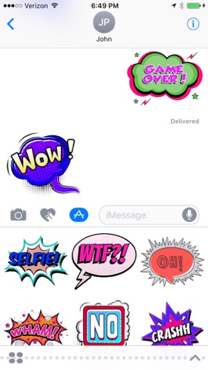 Comic Talks Stickers for iMessages(圖2)-速報App