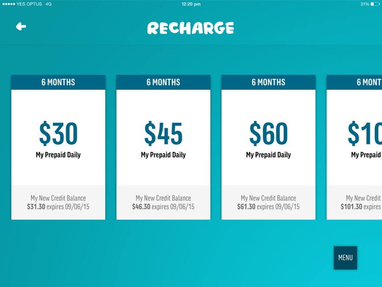 optus ipad data recharge