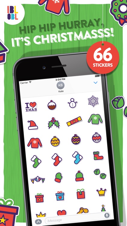 Ibbleobble Christmas Stickers for iMessage