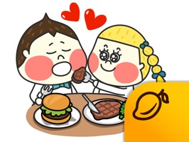 Chestnut Couple - Mango Sticker