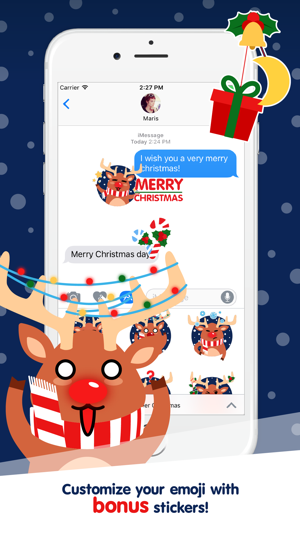 Moji Reindeer Animated Christmas Sticker Pack(圖2)-速報App