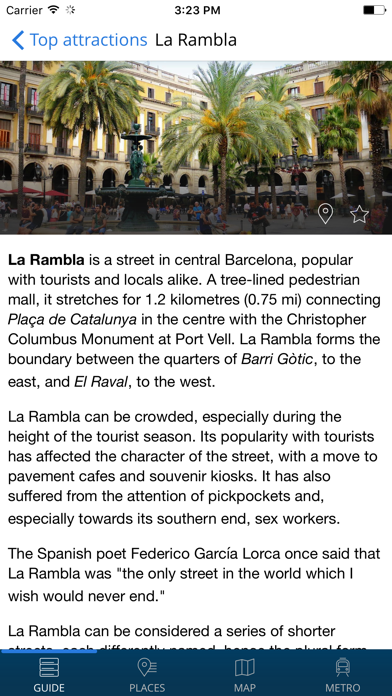 Barcelona Travel Guide with Offline Street Map screenshot 2