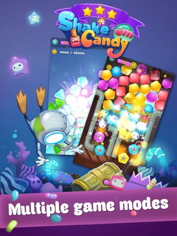 Shake Em Candy - Match 3 adventure in a world of sugar, sweets & swordfish (recommended puzzle game) screenshot 2